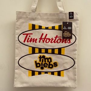 Justin Bieber x Tim HortonsTote Cream Bag
